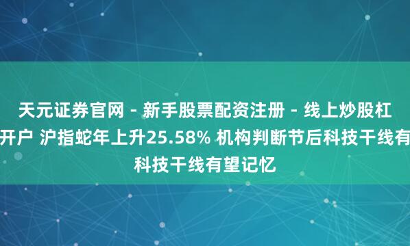 天元证券官网 - 新手股票配资注册 - 线上炒股杠杆如何开户 沪指蛇年上升25.58% 机构判断节后科技干线有望记忆