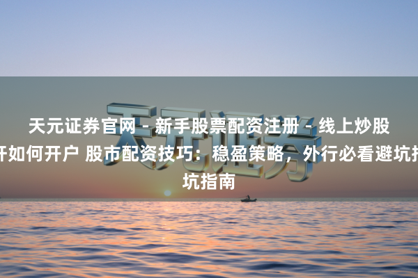 天元证券官网 - 新手股票配资注册 - 线上炒股杠杆如何开户 股市配资技巧：稳盈策略，外行必看避坑指南