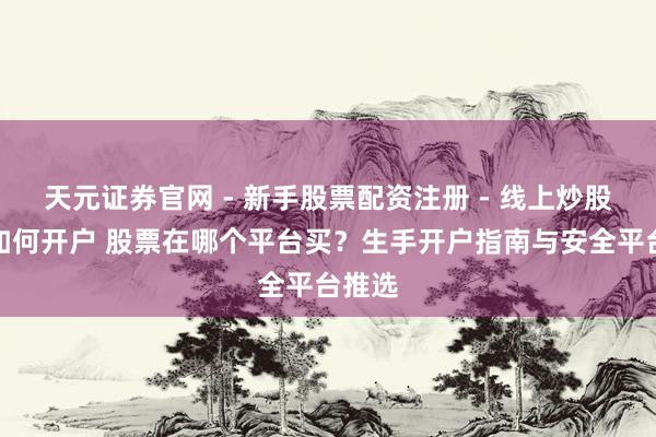 天元证券官网 - 新手股票配资注册 - 线上炒股杠杆如何开户 股票在哪个平台买？生手开户指南与安全平台推选
