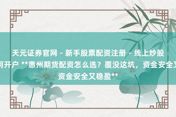 天元证券官网 - 新手股票配资注册 - 线上炒股杠杆如何开户 **惠州期货配资怎么选？覆没这坑，资金安全又稳盈**